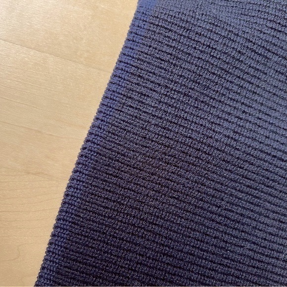 Tory Burch Ashley Navy Ruffled Sleeve Sweater Dress - Picture 14 of 16